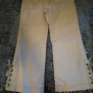 Tan khaki capris